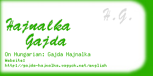 hajnalka gajda business card